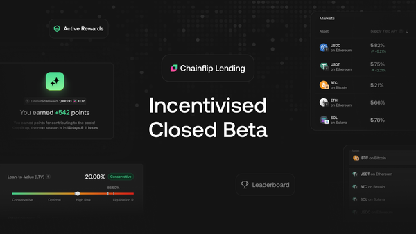 Chainflip Lending Is Almost Here: Join the Closed Beta and Earn FLIP